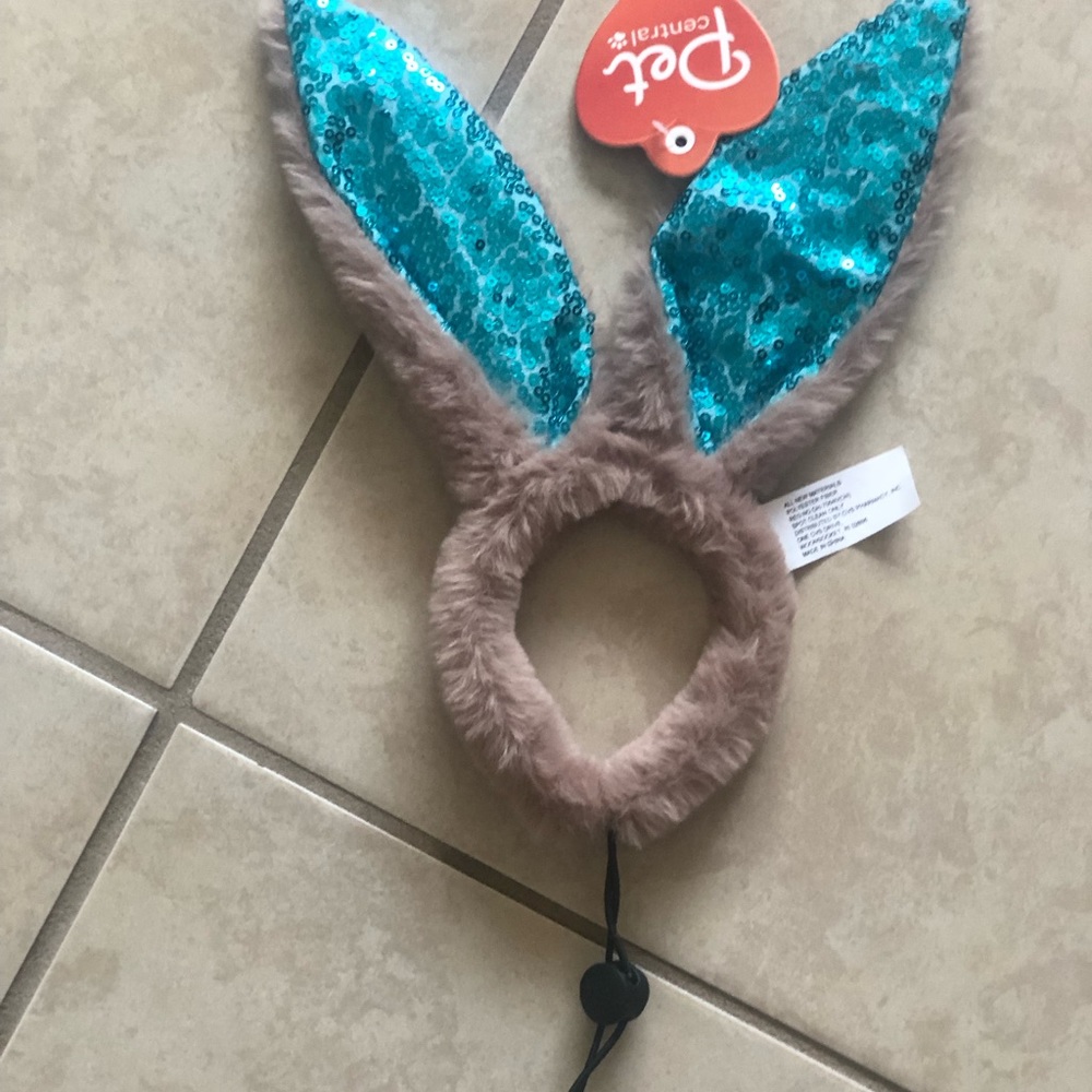 🐰 NWT lot of Easter small pet wear T Rex t shirt and 3 bunny ears total 4 pieces - Picture 3 of 6